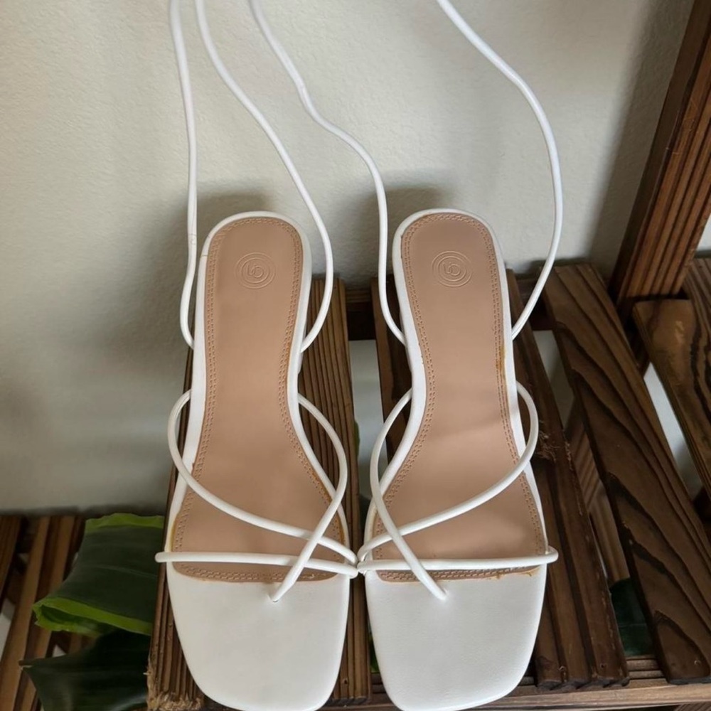 Urban Outfitters White Strappy Sandals